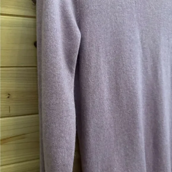 Brunello Cucinelli Size Medium Pink Purple Double Zipper Ruched Cashmere Sweater - Picture 12 of 14